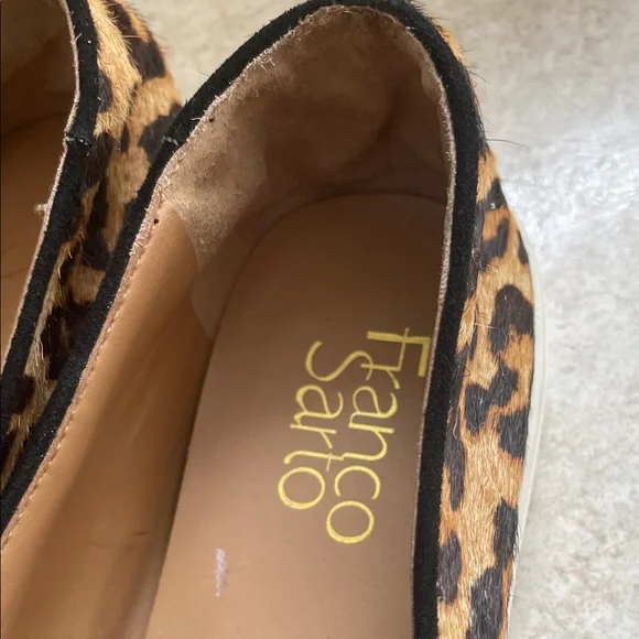 Franco Sarto Animal Print Slip-On Shoes - Picture 2 of 8